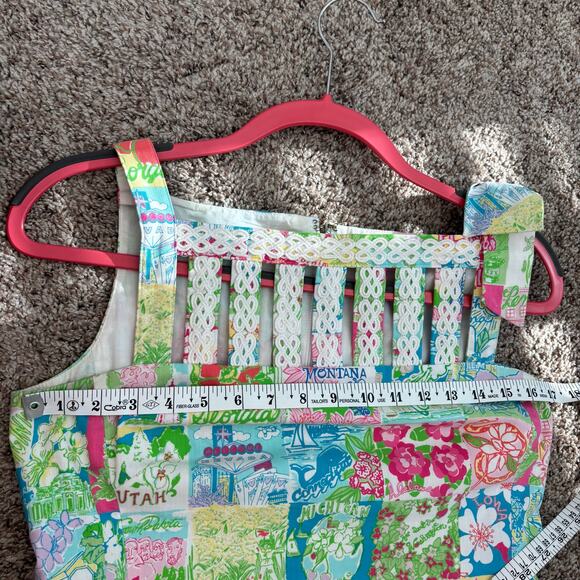 Lilly Pulitzer State of Mind Ricci Shift Dress Sz 4 Preppy Coastal Pastel - Picture 9 of 11